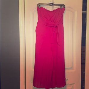 Hot pink jumpsuit - Anthropologie